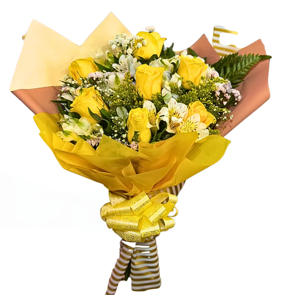 Buquê 7 Rosas Amarelas
