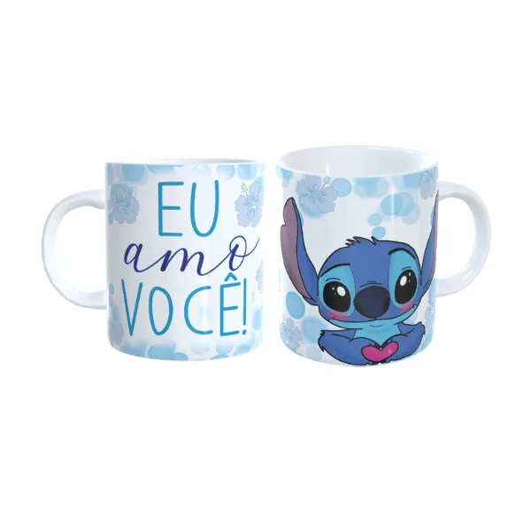 Caneca Stitch EU AMO VOCÊ