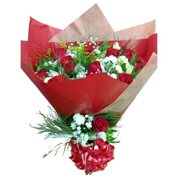 Buquê 18 Rosas Vermelhas