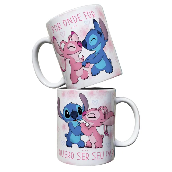 Caneca Stitch e Angel
