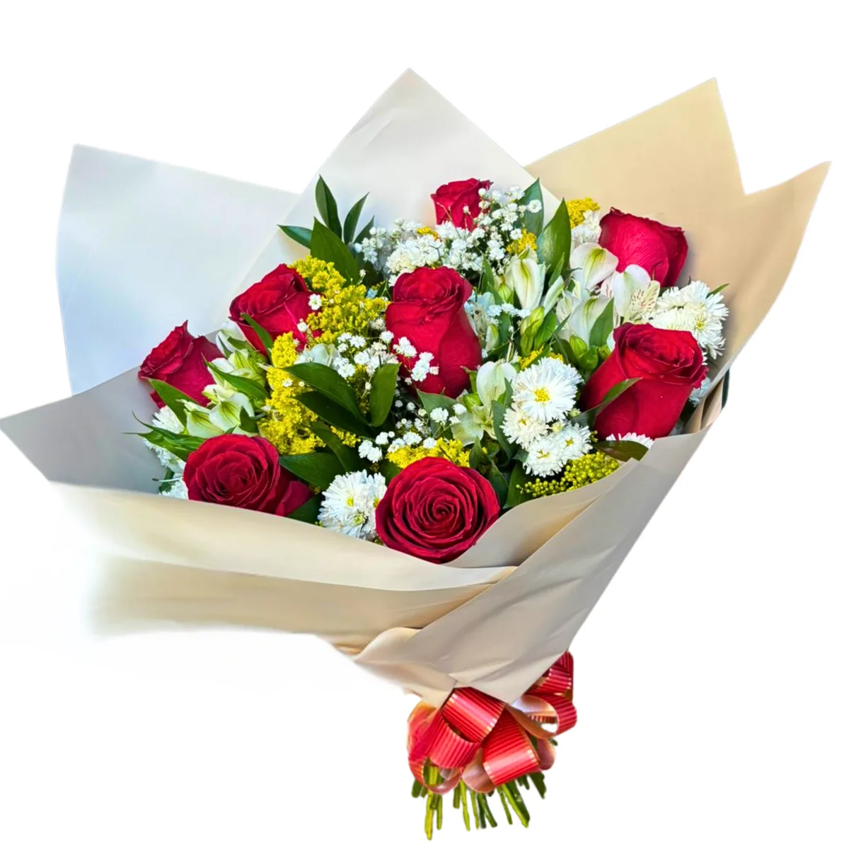 Buquê 8 Rosas Vermelhas