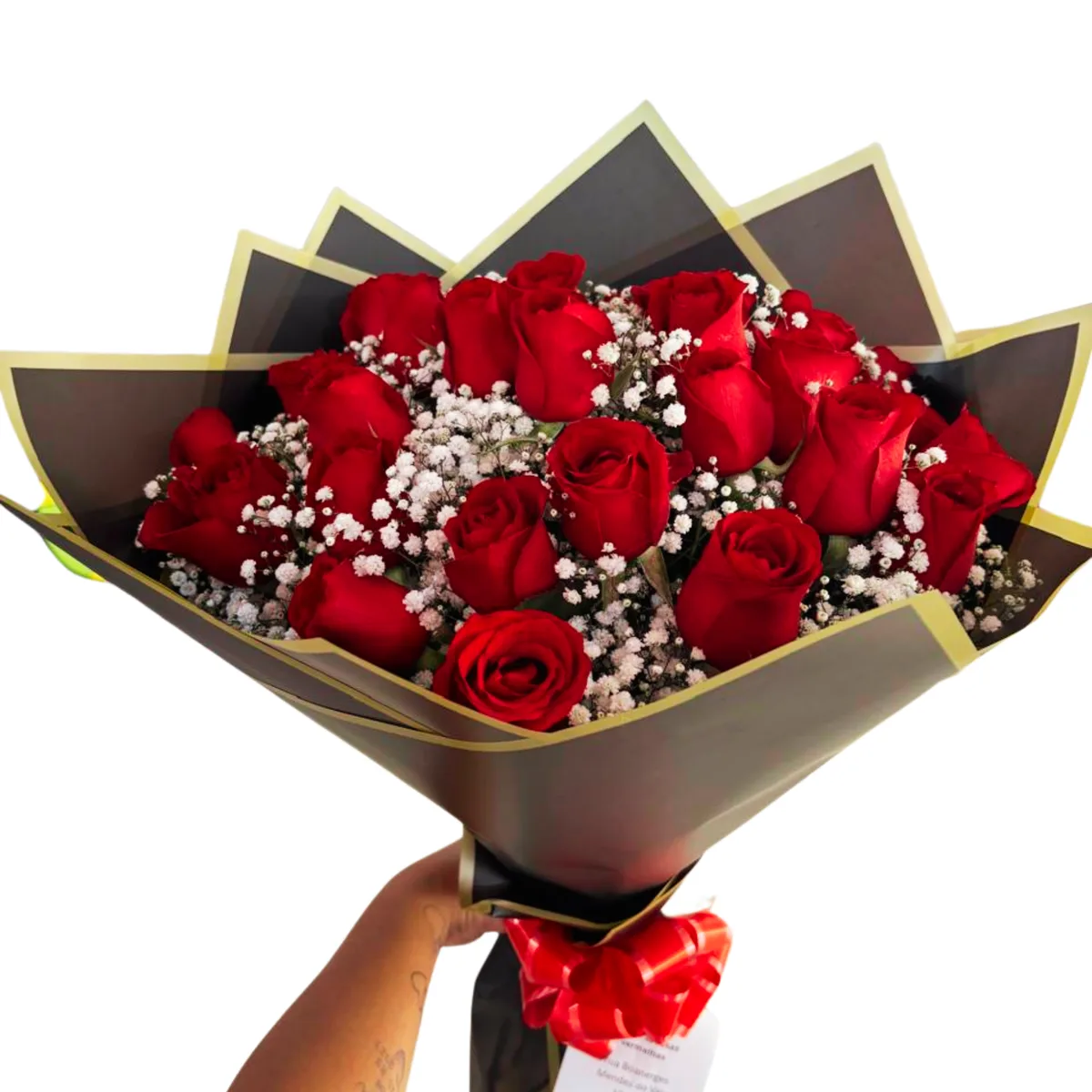 Buquê com 30 Rosas vermelhas e Mosquitinho