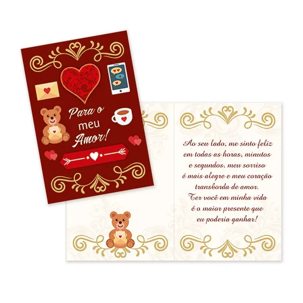 Cartão Pequeno - Para o meu amor